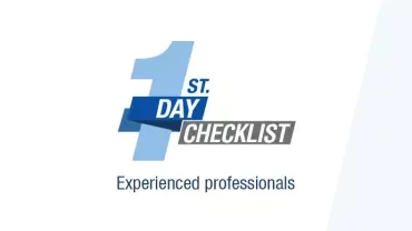 1st Day Checklist for Experienced Professionals