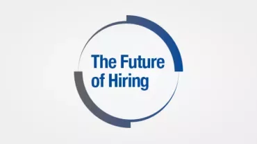 Logo z napisem 'The Future of Hiring'